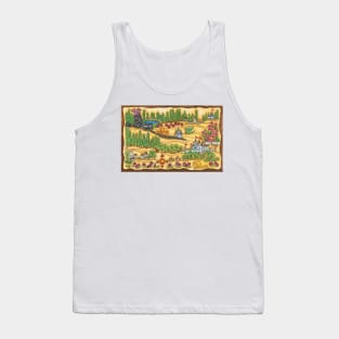 Princess Ingeborg Dragons Map Tank Top